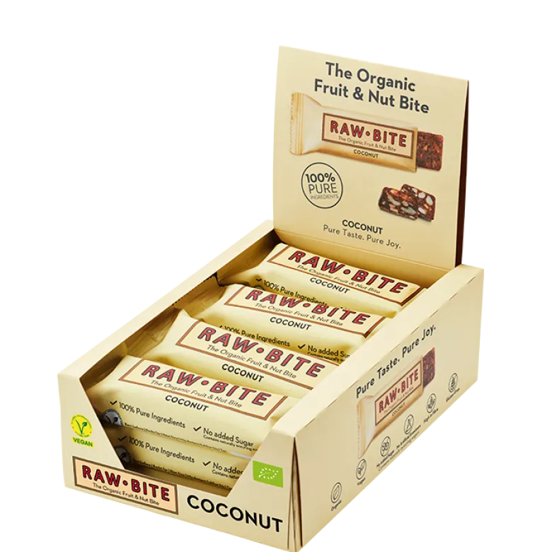 12 x Organic fruit & nut coconut 50 g
