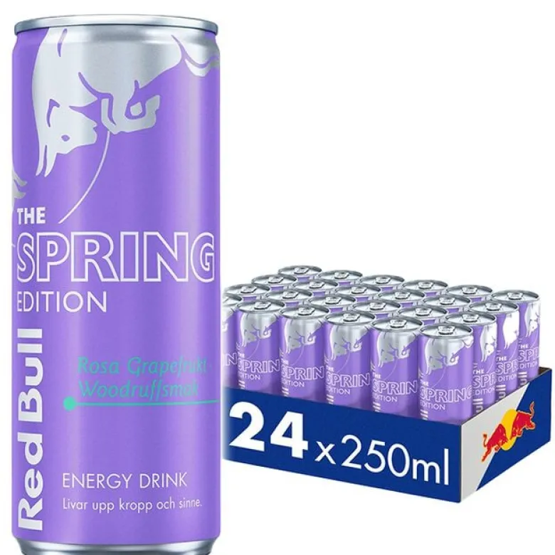 24 x Red Bull Energidrikk 250 ml Spring Edition
