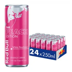 24 x Red Bull Energidryck, 250 ml, White Peach