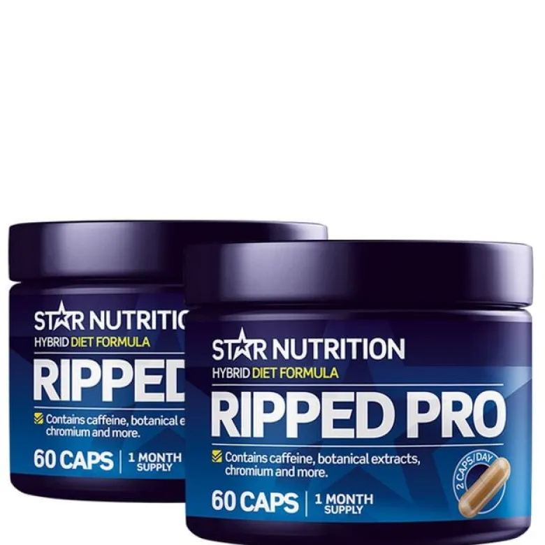 2 x Ripped Pro Fettforbrenner 60 kapsler