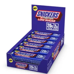 12 x Snickers High Protein Bar Low Sugar, 57 g, Milk Chocolate