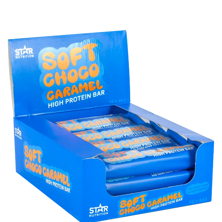 12 x Soft Protein Bar, 55g, Choco Caramel