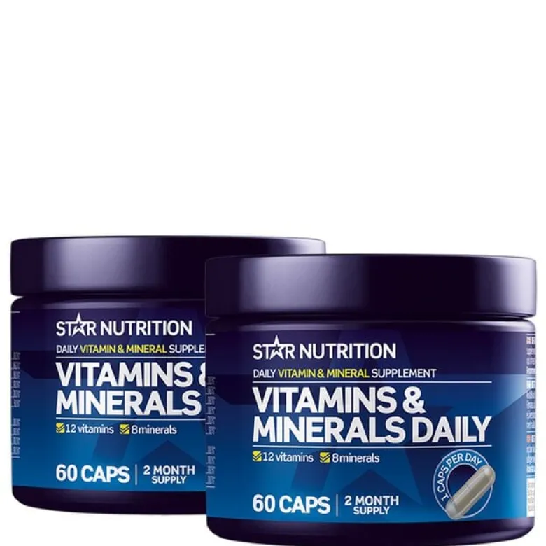 2 x Vitamins & Minerals Daily 60 kapsler