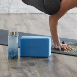 Yogamatte 6 mm Svart Gul