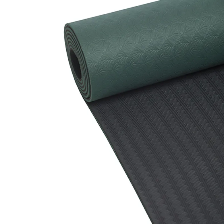 Yogamatte Position 4 mm Grønn Svart
