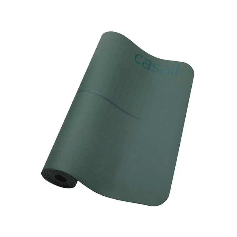 Yogamatte Position 4 mm Grønn Svart